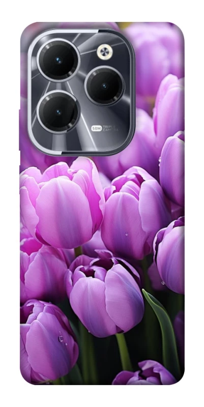 Чехол на Infinix Hot 40 Фиолетовые тюльпаны фото 1 из 1