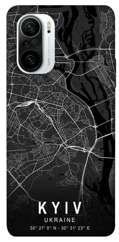 Чохол на Xiaomi Redmi K40 / K40 Pro / K40 Pro+ / Poco F3 Kyiv map фото 1 з 1