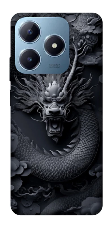 Чехол на Realme C63 black dragon фото 1 из 1