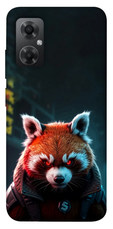 Чохол на Xiaomi Redmi Note 11R Cyber Red Panda фото 1 з 1