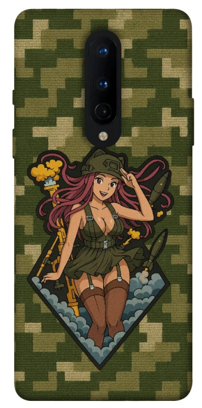 Чохол на OnePlus 8 Military Waifu фото 1 з 1
