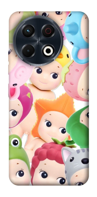 Чохол на TECNO Spark 30 Pro (KL7) Fruit-Zoo Kaleidoscope фото 1 з 1