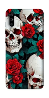 Чохол на ZTE Blade A7s (2019) skull and rose фото 1 з 1