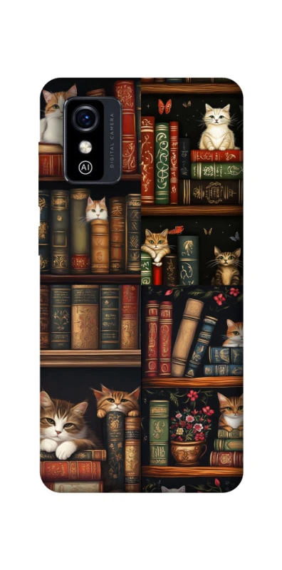 Чехол на ZTE Blade L9 Cats & Books фото 1 из 1