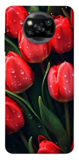 Чохол на Xiaomi Poco X3 NFC / Poco X3 Pro Червоні тюльпани фото 1 Чохол на Xiaomi Poco X3 NFC / Poco X3 Pro Червоні тюльпани фото 1 з 1