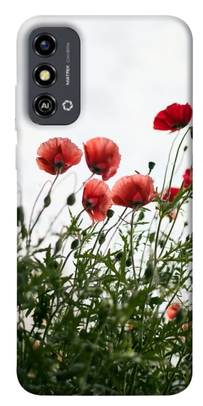 Чохол на ZTE Blade A53 Поле маків фото 1 з 1