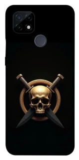 Чохол на Realme C21 Golden Skull фото 1 з 1
