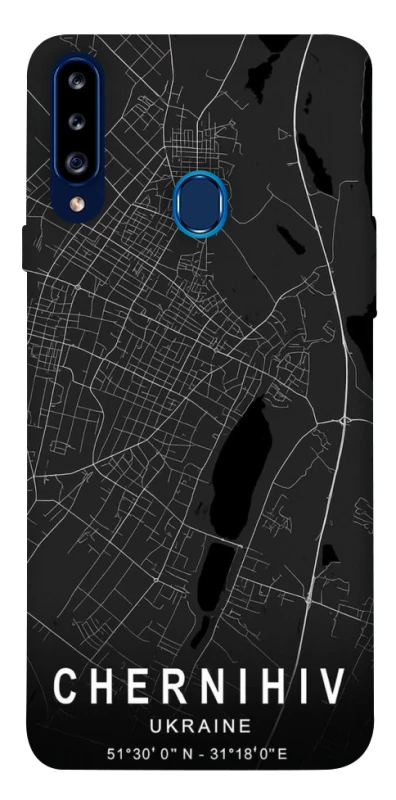 Чехол на Samsung Galaxy A20s Chernihiv map фото 1 из 1