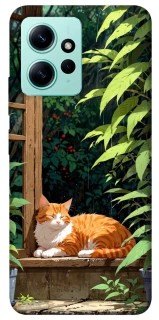 Чехол на Xiaomi Redmi Note 12 4G red cat фото 1 из 1