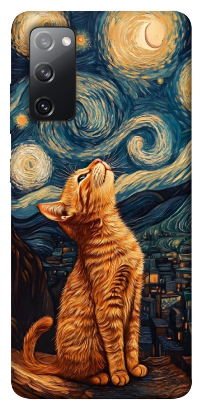 Чохол на Samsung Galaxy S20 FE van gogh cat фото 1 з 1