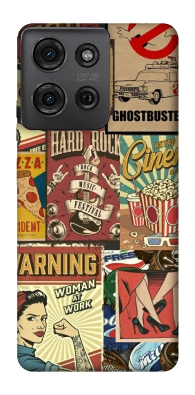 Чохол на Motorola Moto G75 Retro collage ver.2 фото 1 з 1