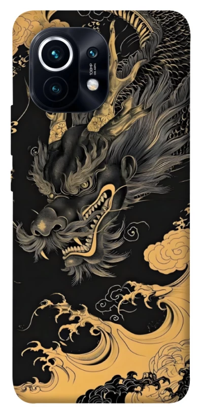 Чохол на Xiaomi Mi 11 gold dragon фото 1 з 1