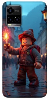 Чохол на Vivo Y21 / Y33s Roblox Fire Logo Blue Flames фото 1 з 1