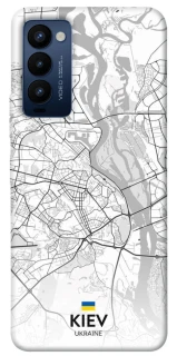 Чехол на TECNO Camon 18 Kiev white map фото 1 из 1