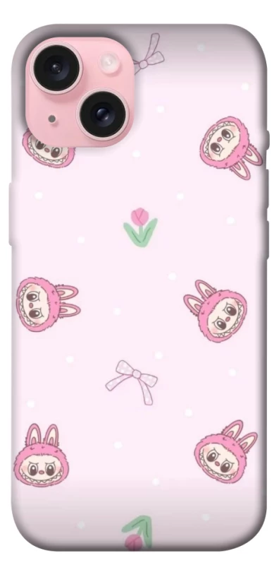 Чохол на Apple iPhone 15 (6.1") Labubu Flower фото 1 з 1