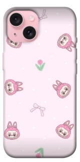 Чохол на Apple iPhone 15 (6.1") Labubu Flower фото 1 з 1