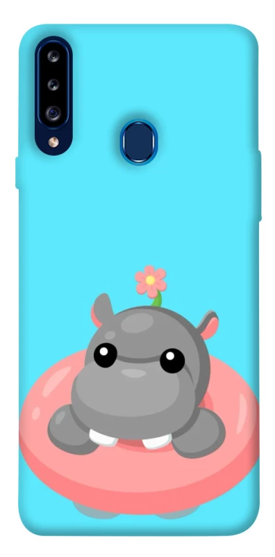 Чохол на Samsung Galaxy A20s Adopt Me Hippo Floatie фото 1 з 1