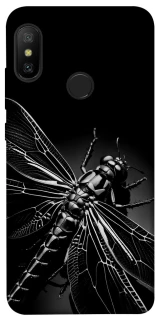 Чехол на Xiaomi Mi A2 Lite / Xiaomi Redmi 6 Pro Black dragonfly фото 1 из 1