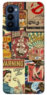 Чохол на TECNO Camon 18 Retro collage ver.2 фото 1 з 1