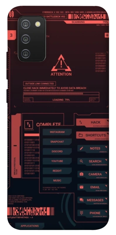 Чохол на Samsung Galaxy A02s Attention фото 1 з 1