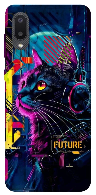 Чохол на Samsung Galaxy A02 Cyber Cat v2 фото 1 з 1