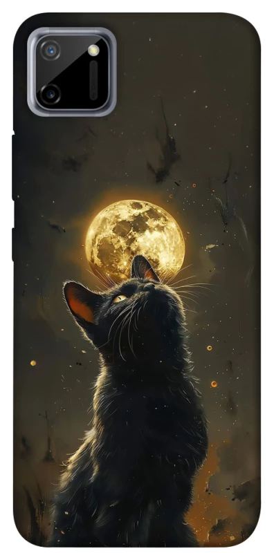 Чохол на Realme C11 Кіт під місяцем v2 фото 1 з 1