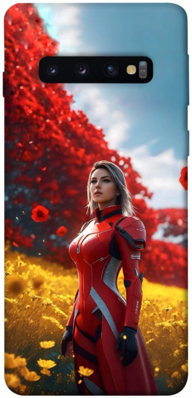 Чохол на Samsung Galaxy S10 Cyber space girl ver.5 фото 1 з 1