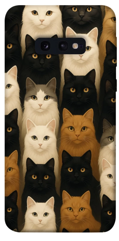 Чохол на Samsung Galaxy S10e Colorful Cat Collage фото 1 з 1