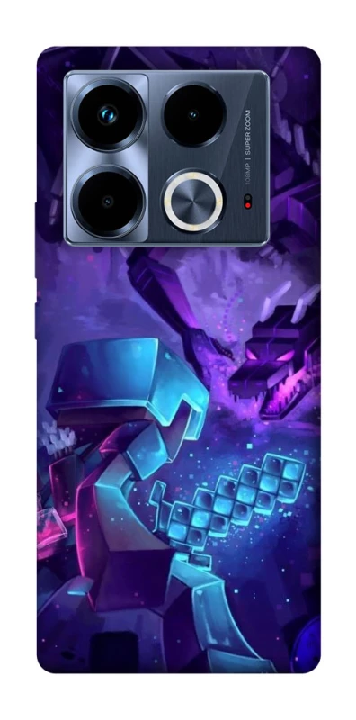 Чохол на Infinix Note 40 4G Minecraft dragon фото 1 з 1