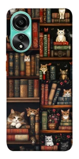Чохол на Oppo A78 4G Cats & Books фото 1 з 1