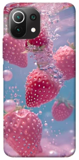 Чохол на Xiaomi Mi 11 Lite Полуниця в воді фото 1 з 1