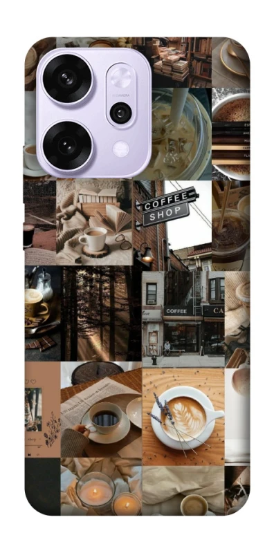 Чохол на Oppo Reno 14 Pro Coffee collage ver.3 фото 1 з 1