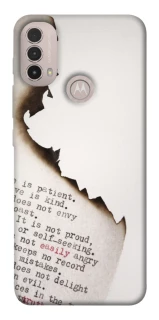 Чохол на Motorola Moto E40 Вірші фото 1 з 1