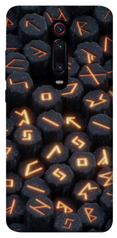 Чехол на Xiaomi Redmi K20 / K20 Pro / Mi9T / Mi9T Pro Огненые руны фото 1 из 1