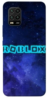 Чехол на Xiaomi Mi 10 Lite Roblox Space Logo Blue фото 1 из 1