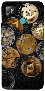 Чехол на TECNO POP 4 Many coins v2 фото 1 из 1