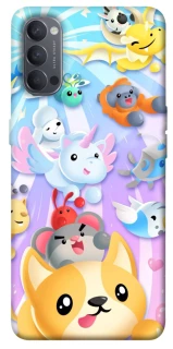 Чехол на Oppo Reno 4 Adopt Me Rainbow Pet Parade фото 1 из 1