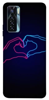Чехол на TECNO Camon 17 Pro Neon love фото 1 из 1