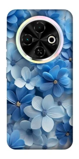 Чехол на TECNO Spark 30C Синие цветы фото 1 из 1