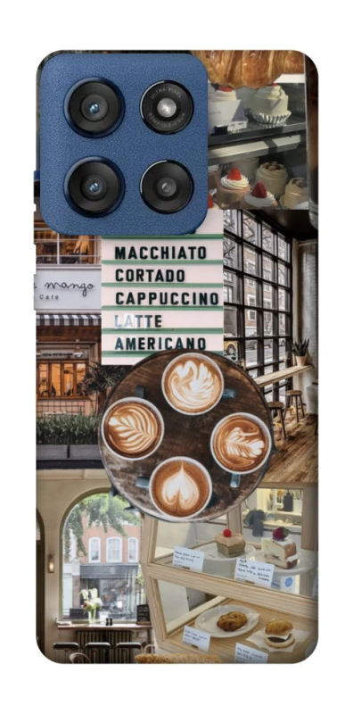 Чохол на Motorola Edge 60 Stylus Coffee collage ver.5 фото 1 з 1