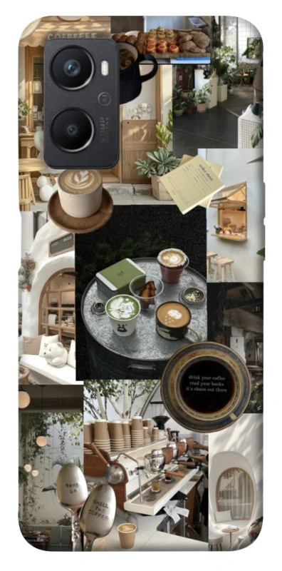 Чохол на Oppo A96 Coffee collage ver.4 фото 1 з 1