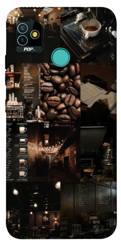 Чехол на TECNO POP 5 Coffee collage ver.1 фото 1 из 1