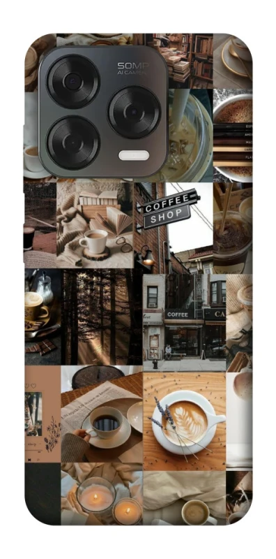 Чохол на ZTE Blade V70 Design Coffee collage ver.3 фото 2 з 2