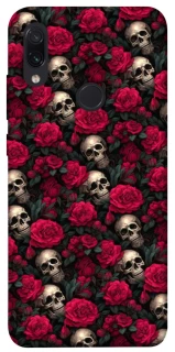 Чехол на Xiaomi Redmi Note 7 / Note 7 Pro / Note 7s Черепа и розы фото 1 из 1