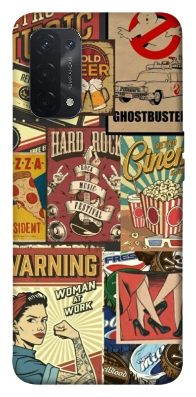 Чохол на Oppo A54 5G / A74 5G Retro collage ver.2 фото 1 з 1