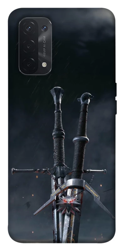 Чохол на Oppo A54 5G / A74 5G Мечі Ведьмака фото 1 з 1