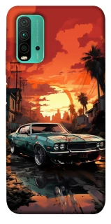 Чохол на Xiaomi Redmi Note 9 4G / Redmi 9 Power Car at sunset фото 1 з 1