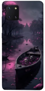 Чехол на Samsung Galaxy Note 10 Lite (A81) Boat and flamingo фото 1 из 1