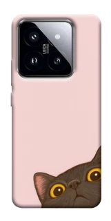 Чехол на Xiaomi 14 Pro Peeping cat фото 1 из 1