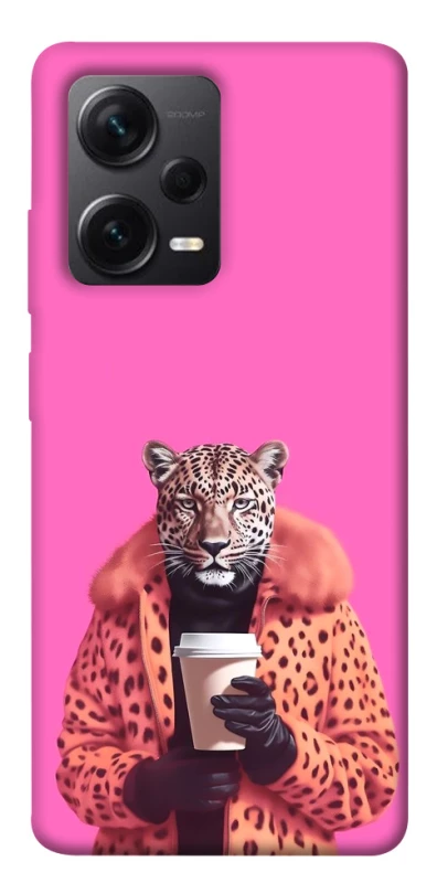 Чехол на Xiaomi Redmi Note 12 Pro+ 5G Леопард с кофе фото 1 из 1